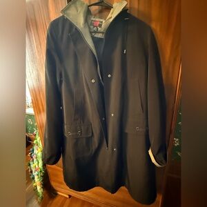Women’s Black Double-Breasted Winter Coat